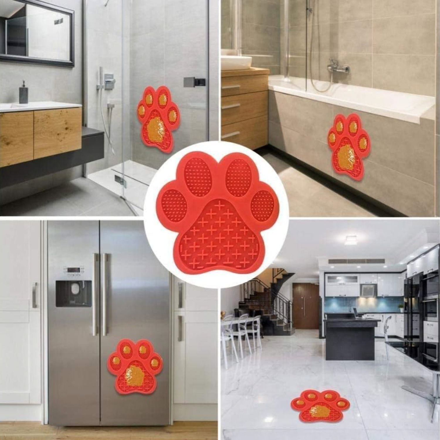 Mata do lizania slowfeeder Furvana LickPad w kształcie łapki